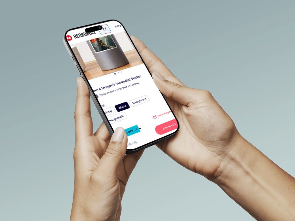 Browsing with Vera Shop in Mobile Phone