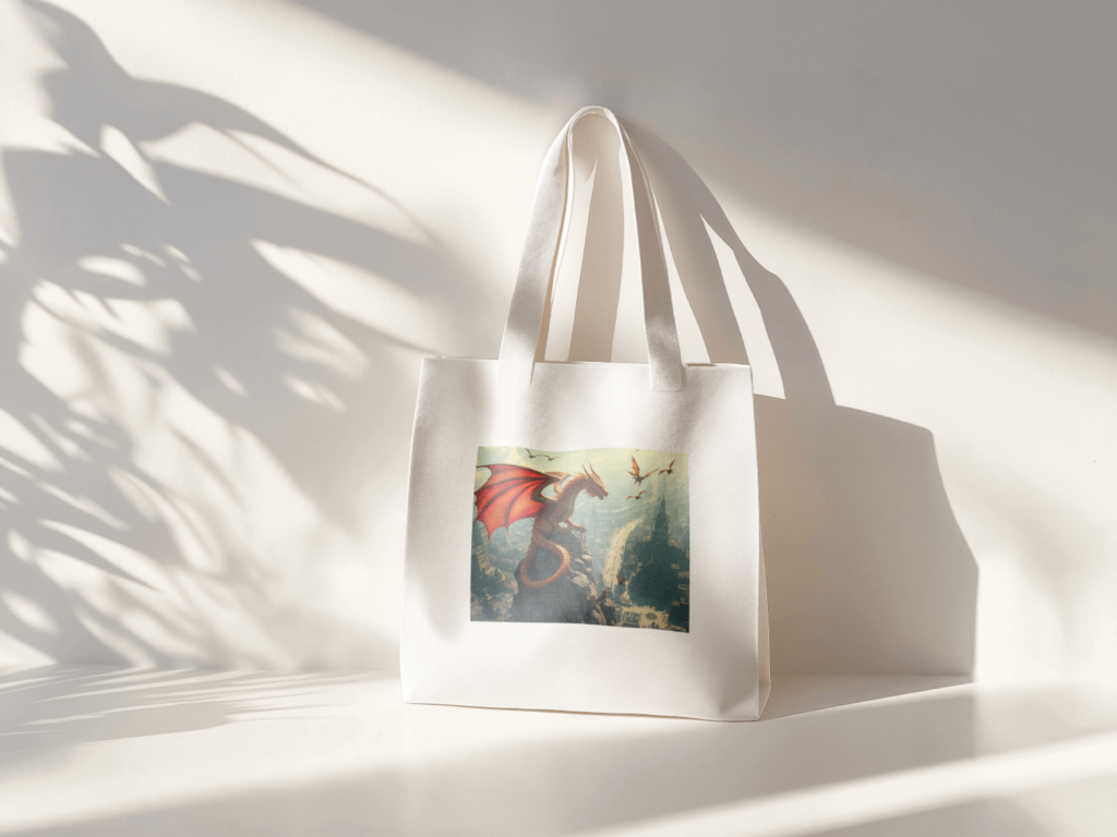 From a Dragon's Viewpoint Tote Bag
