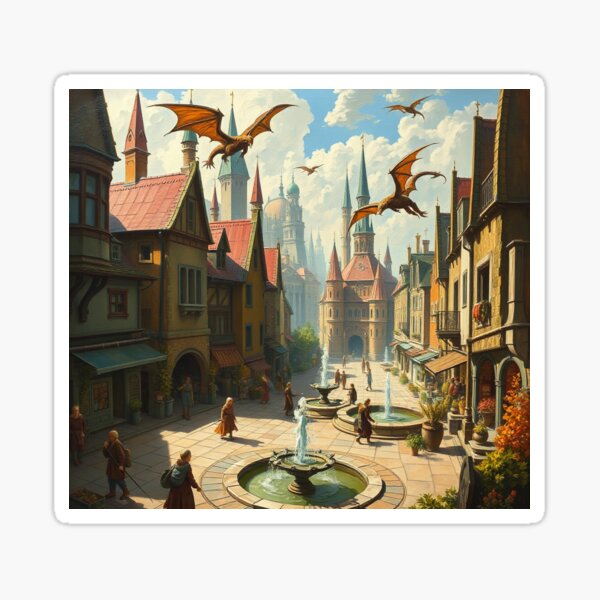 Check out this art piece by Vera Creations: a regular day in the medieval city with different creatures coexisting together and everyone is anticipating to see what happens next. *My love for fantasy, science fiction, mediaeval and nature knows no bounds. I have people who are my extra pair of eyes and hands who describe everything to me and to which I am incredibly grateful for. I hope to incorporate some aspects of myself into certain characters in worlds eventually as well, as a way of being unique and to show that no matter who you are, one can still achieve great things.